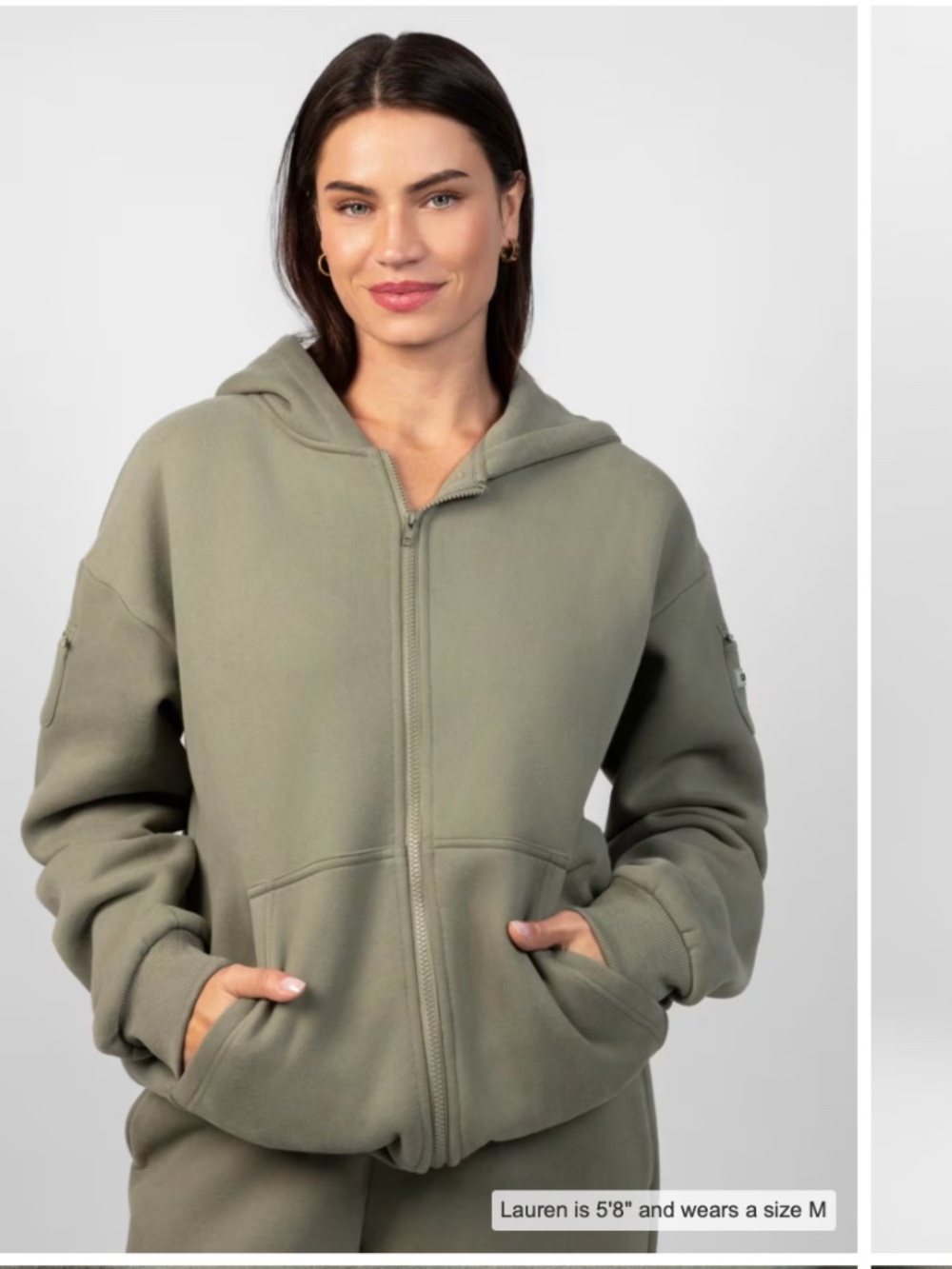 Comfrt brand zip hoodie, XS, men or women, cozy, 5 pockets, New without tags